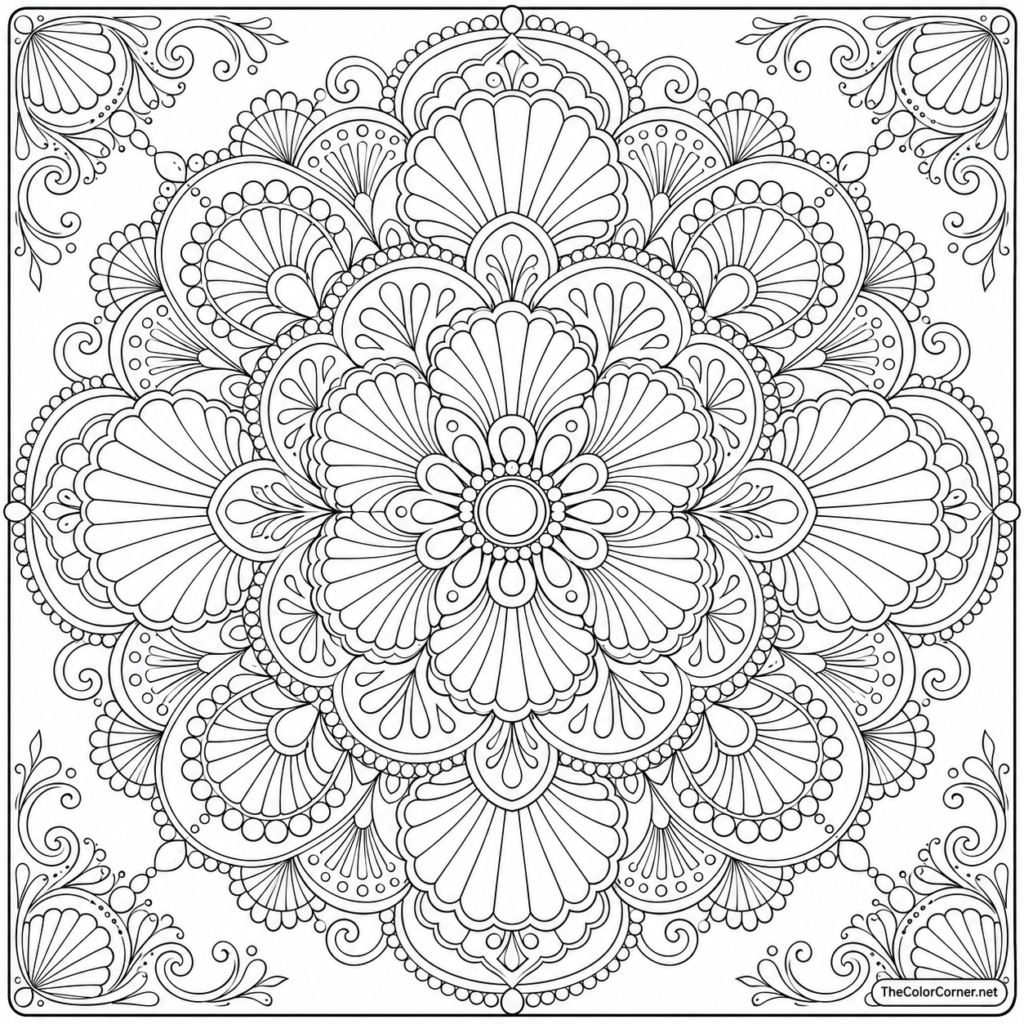 Scallop Pattern Mandala