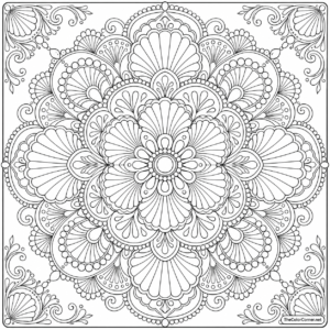 Scallop Pattern Mandala