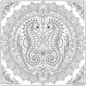 Seahorse Mandala