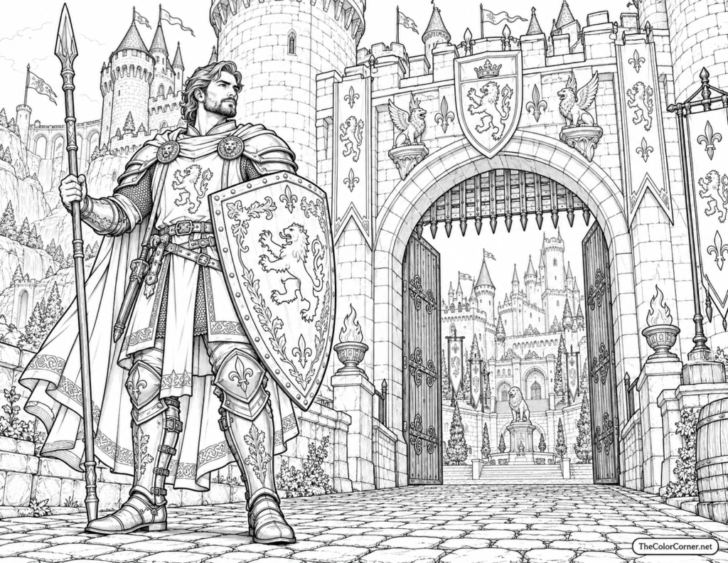 Shield Bearer Castle Gate