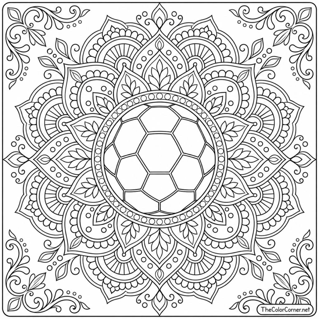 Soccer Ball Mandala