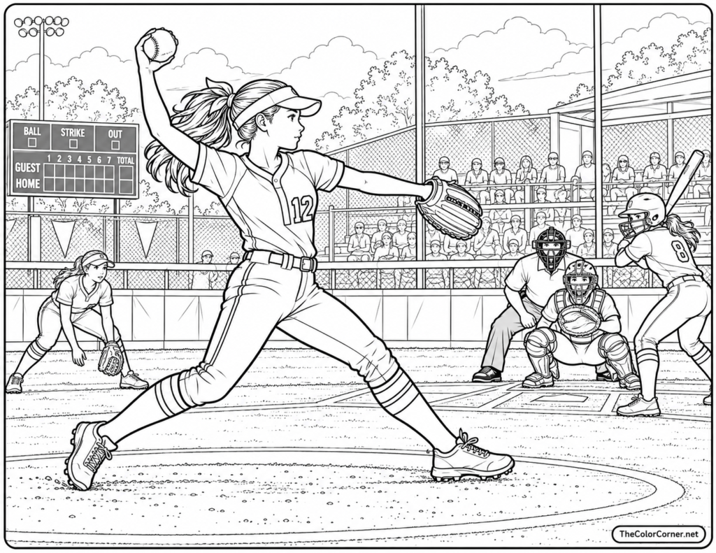 Softball Pitcher