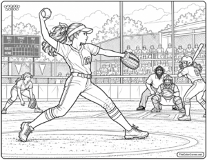 Softball Pitcher
