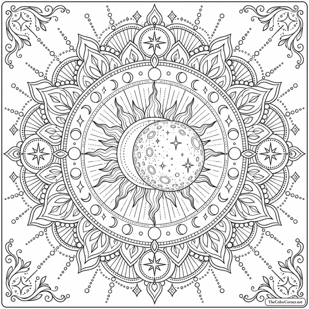 Solar Eclipse Mandala