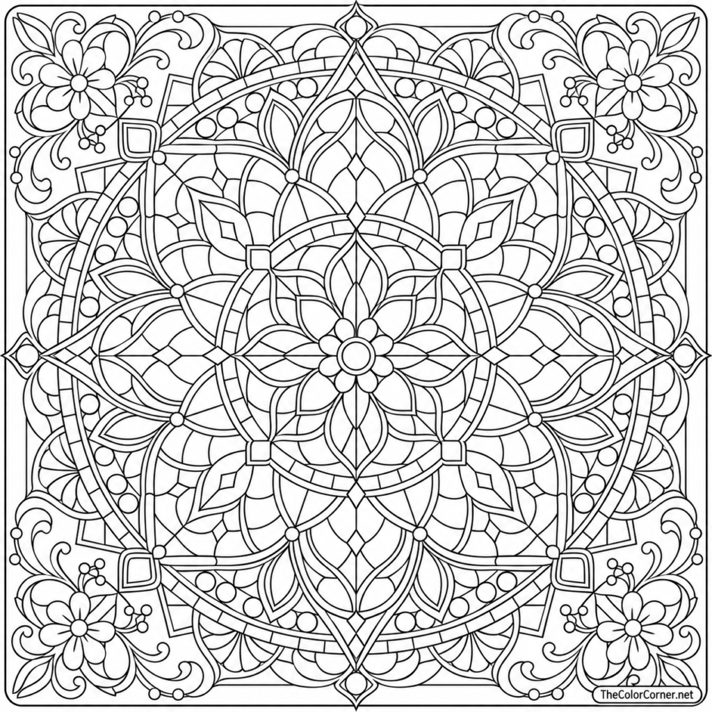 Stained Glass Mandala