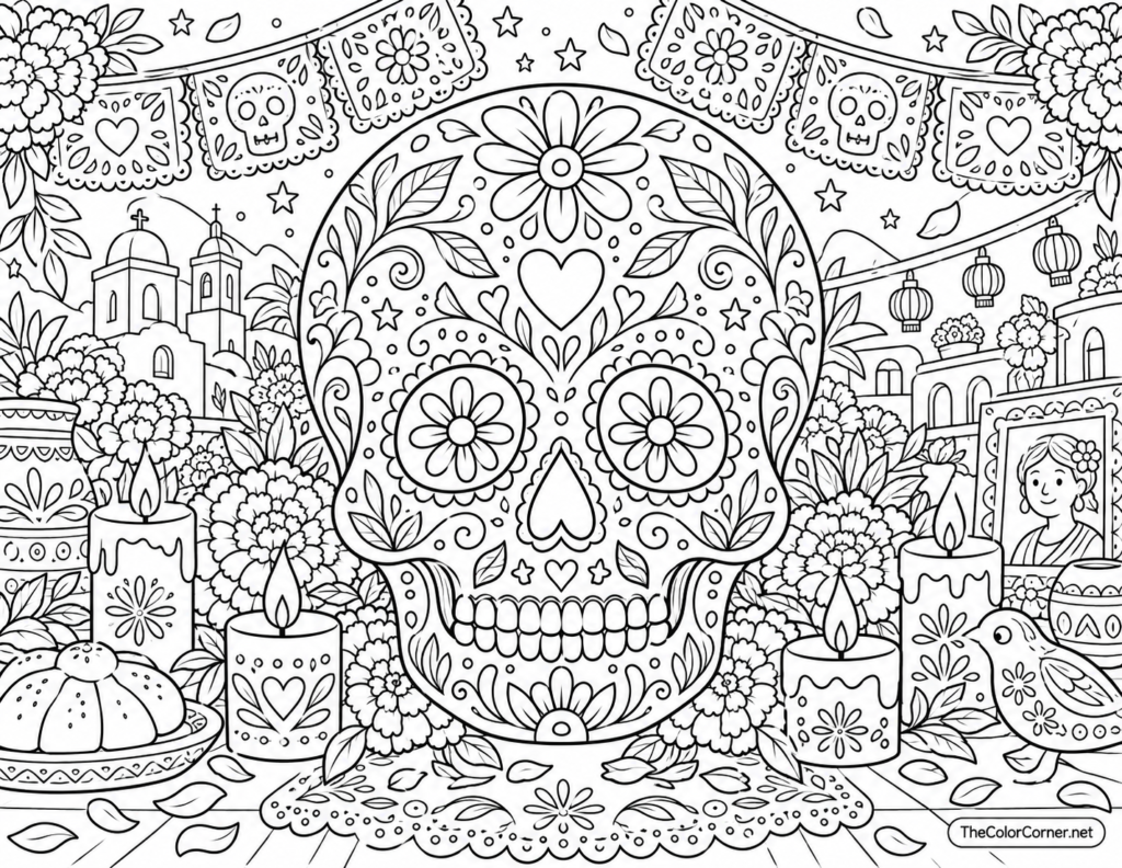 Sugar Skull Day Of The Dead