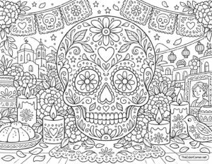Sugar Skull Day Of The Dead