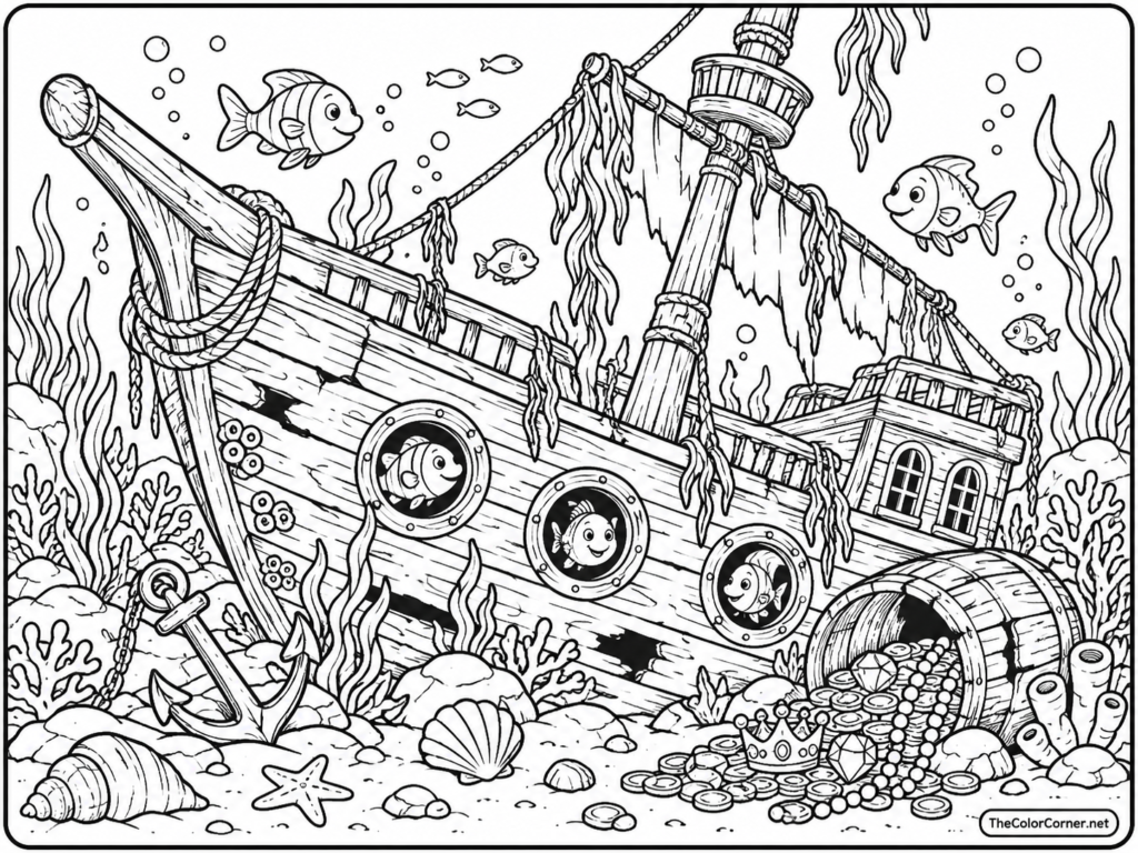 Sunken Pirate Ship Adventure