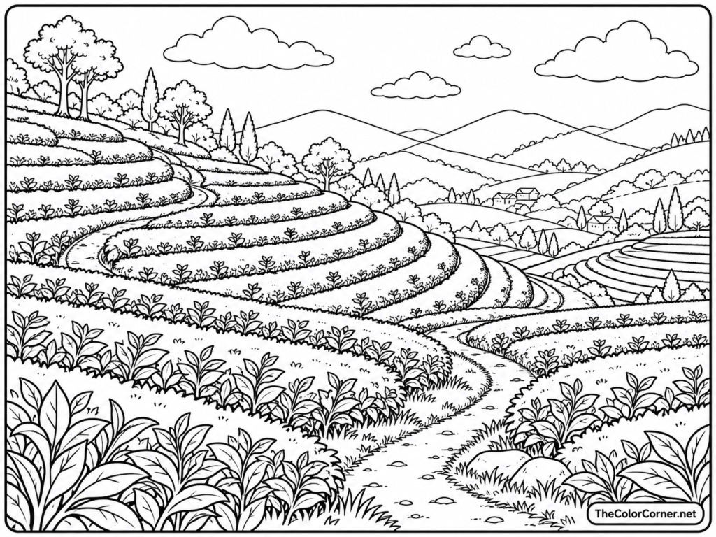 Tea Plantation Terraces