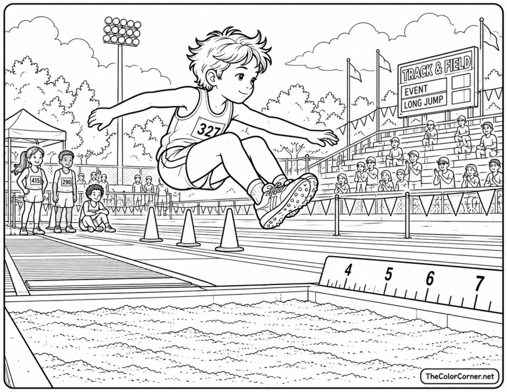 Track Long Jump