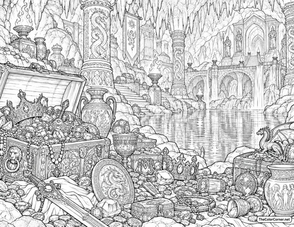 Treasure Hoard Ancient Cave