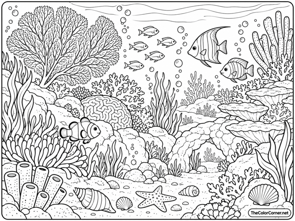 Underwater Reef Landscape