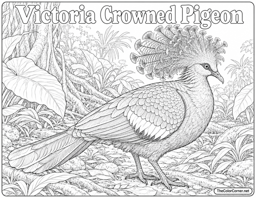Victoria Crowned Pigeon