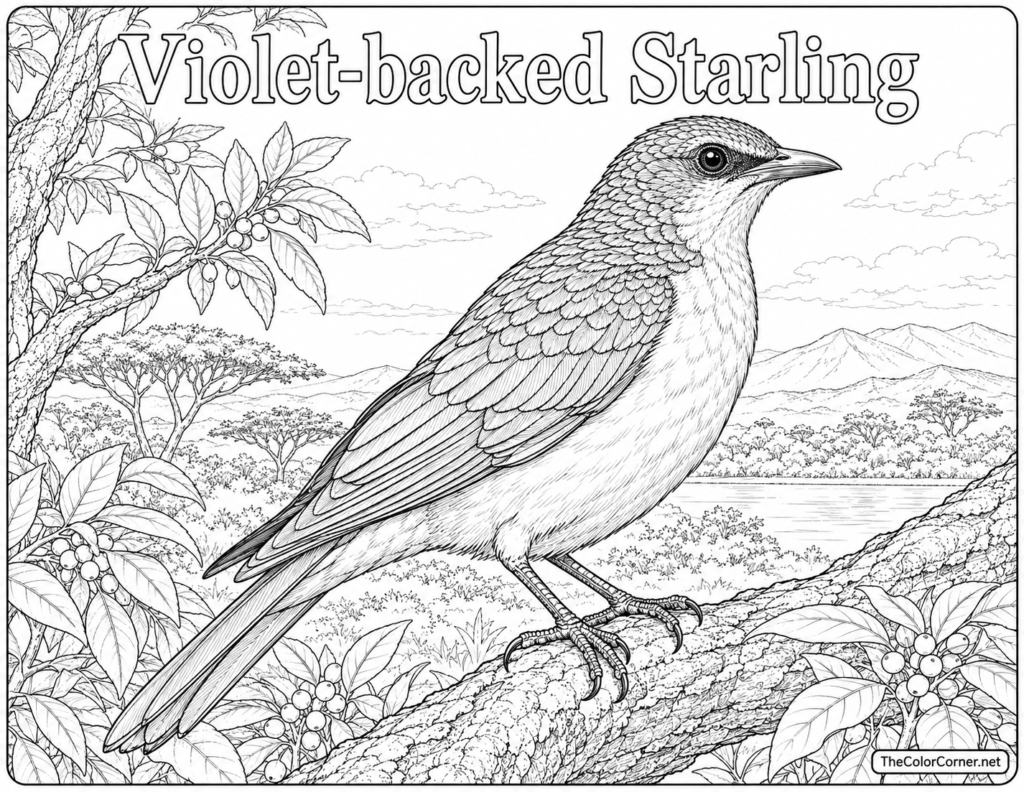 Violet Backed Starling