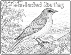 Violet Backed Starling