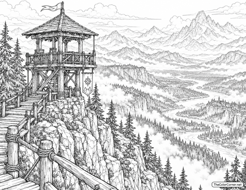 Watchtower Misty Valley