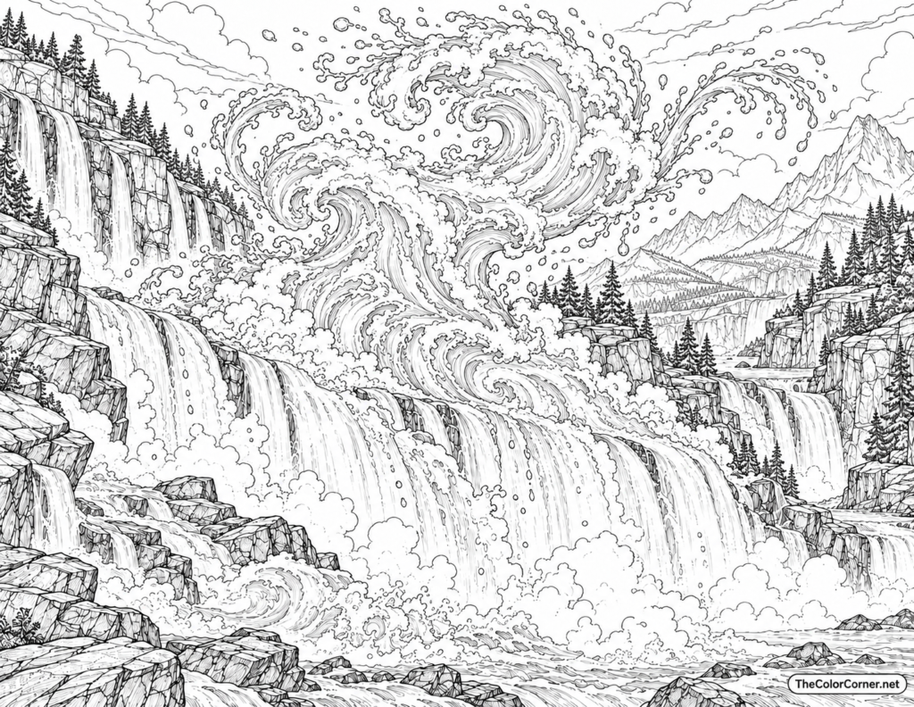 Water Elemental Thundering Waterfall