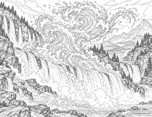 Water Elemental Thundering Waterfall