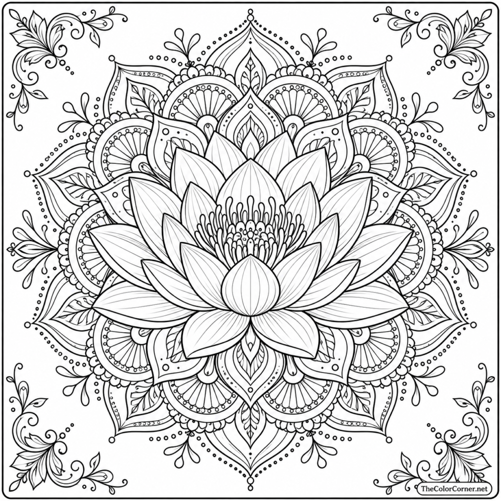 Water Lily Mandala