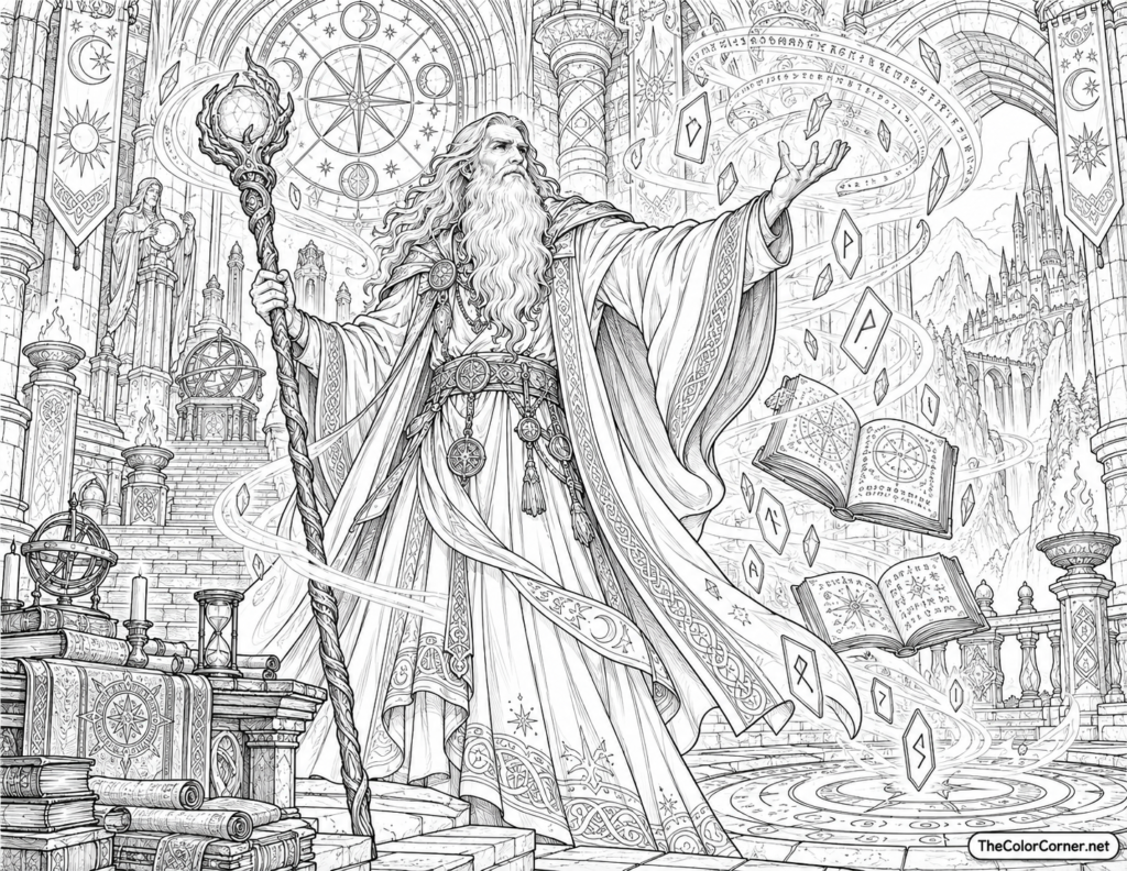 Wizard Glowing Staff