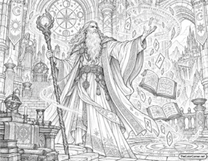 Wizard Glowing Staff