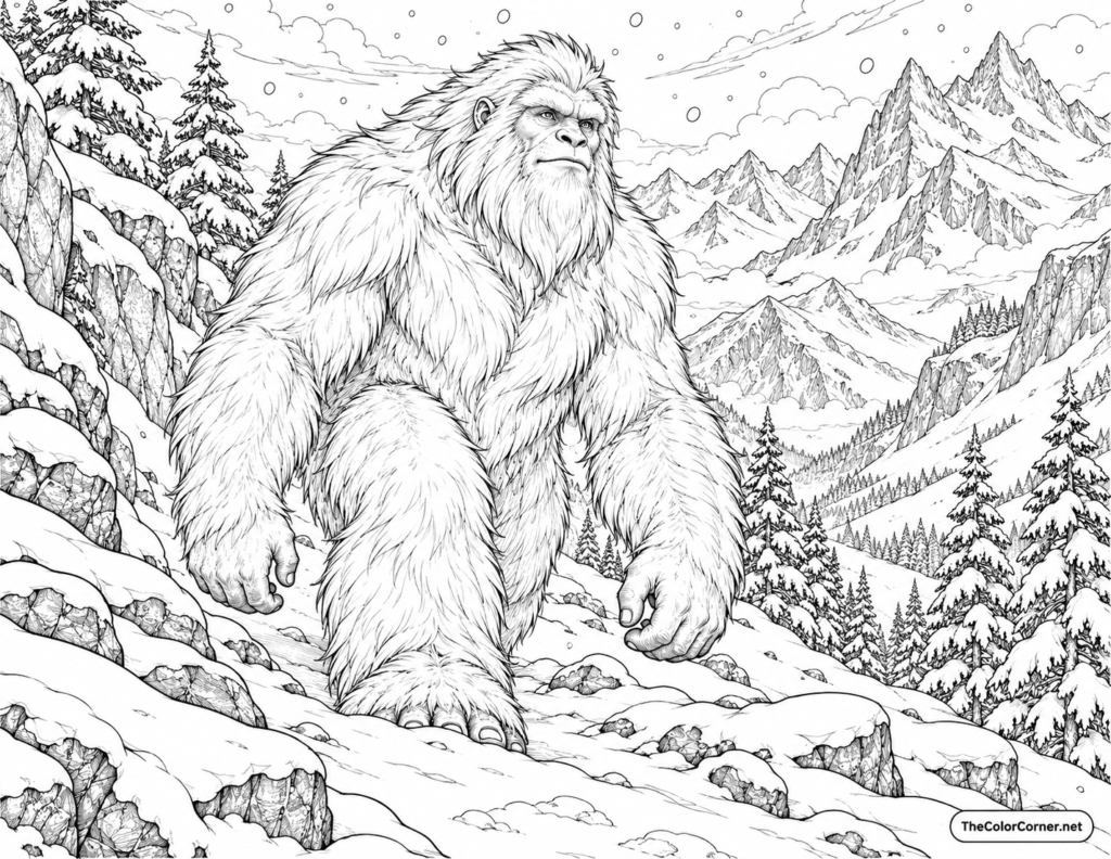 Yeti Snowy Mountain Pass