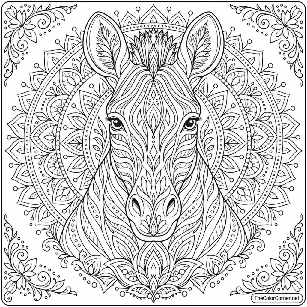 Zebra Mandala
