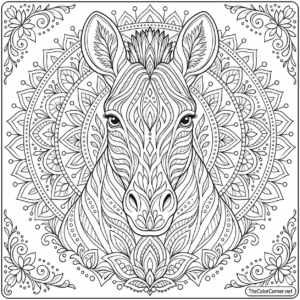 Zebra Mandala